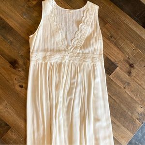 Like New Cream Mystree Size Large Dress - Boho Country Vibe